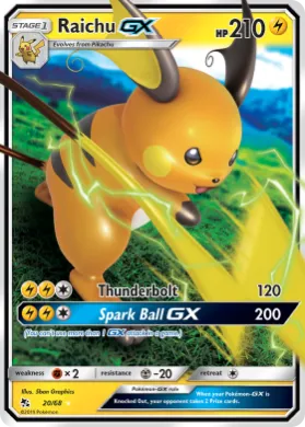 Raichu-GX (HIF 20) Hidden Fates
