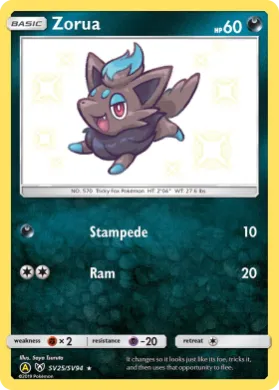 Zorua (HIF SV25) Hidden Fates