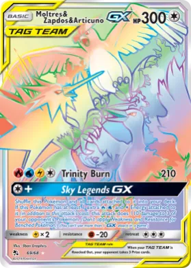 Moltres & Zapdos & Articuno-GX (HIF 69) Hidden Fates