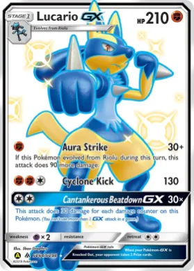 Lucario-GX (HIF SV64) Hidden Fates