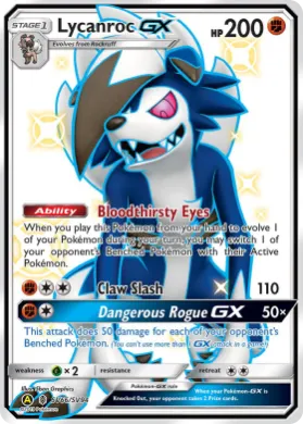 Lycanroc-GX (HIF SV66) Hidden Fates