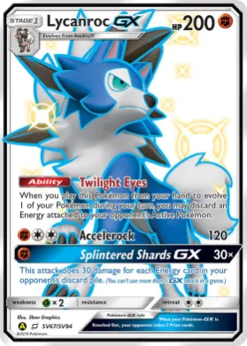 Lycanroc-GX (HIF SV67) Hidden Fates