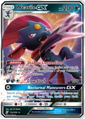 Weavile-GX (UNM 132) Unified Minds