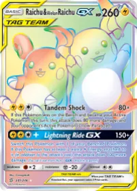 Raichu & Alolan Raichu-GX (UNM 241) Unified Minds