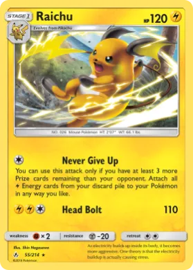 Raichu (UNB 55) Unbroken Bonds