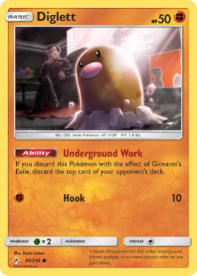 Diglett (UNB 85) Unbroken Bonds