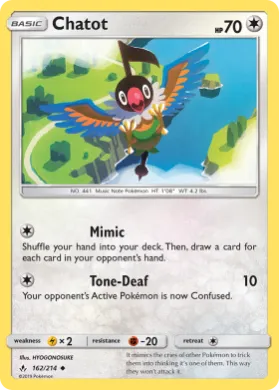 Chatot (UNB 162) Unbroken Bonds