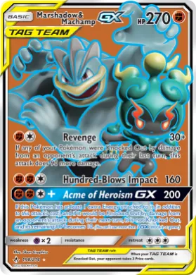 Marshadow & Machamp-GX (UNB 198) Unbroken Bonds