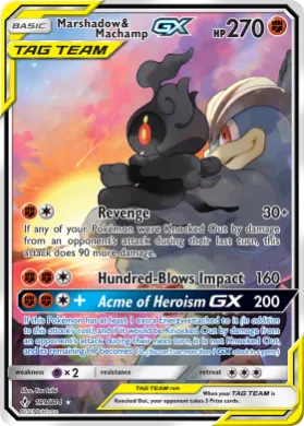 Marshadow & Machamp-GX (UNB 199) Unbroken Bonds