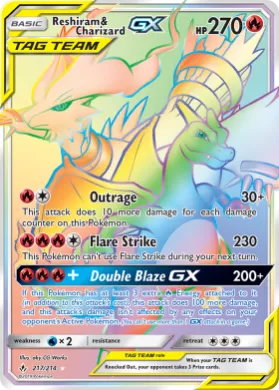 Reshiram & Charizard-GX (UNB 217) Unbroken Bonds