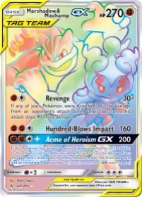 Marshadow & Machamp-GX (UNB 221) Unbroken Bonds