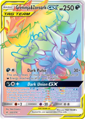 Greninja & Zoroark-GX (UNB 222) Unbroken Bonds