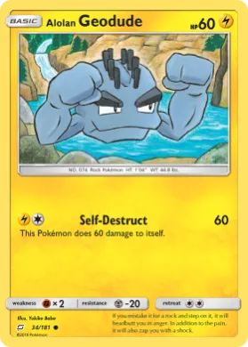 Alolan Geodude (TEU 34) Team Up