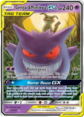 Gengar & Mimikyu-GX (TEU 53) Team Up