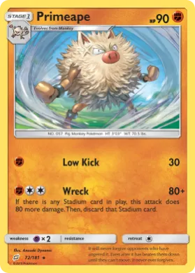 Primeape (TEU 72) Team Up