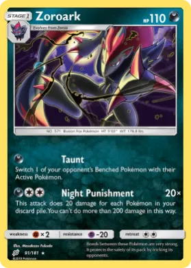 Zoroark (TEU 91) Team Up