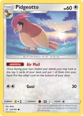 Pidgeotto (TEU 123) Team Up