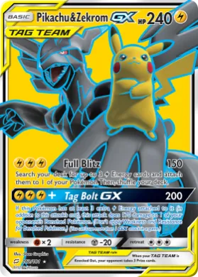 Pikachu & Zekrom-GX (TEU 162) Team Up