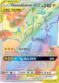 Pikachu & Zekrom-GX (TEU 184) Team Up