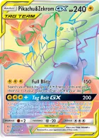 Pikachu & Zekrom-GX (TEU 184) Team Up