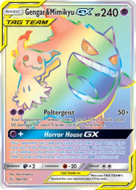 Gengar & Mimikyu-GX (TEU 186) Team Up