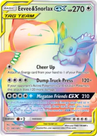 Eevee & Snorlax-GX (TEU 191) Team Up