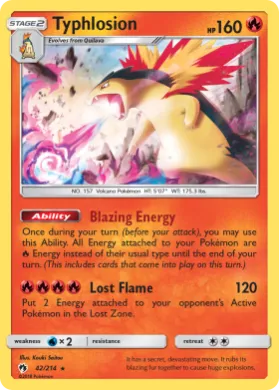 Typhlosion (LOT 42) Lost Thunder