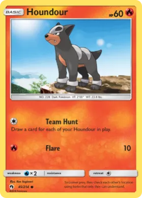 Houndour (LOT 45) Lost Thunder