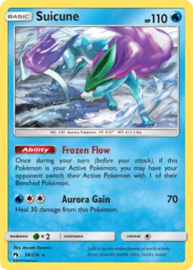 Suicune (LOT 59) Lost Thunder