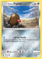 Alolan Diglett (LOT 122) Lost Thunder