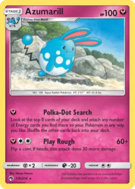 Azumarill (LOT 136) Lost Thunder