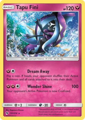 Tapu Fini (LOT 151) Lost Thunder