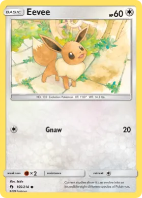 Eevee (LOT 155) Lost Thunder
