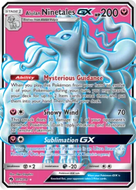 Alolan Ninetales-GX (LOT 205) Lost Thunder