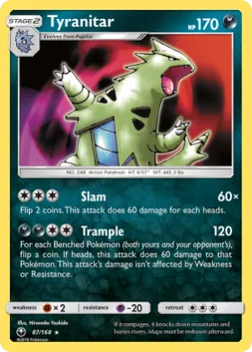 Tyranitar (CES 87) Celestial Storm