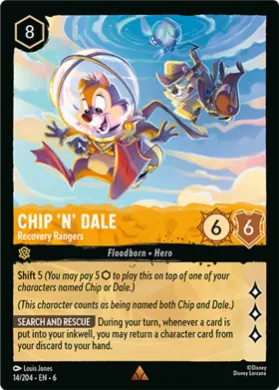 Chip 'n' Dale (6AZS 14) Azurite Sea