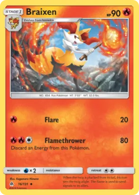 Braixen (FLI 16) Forbidden Light