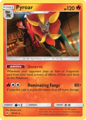 Pyroar (FLI 19) Forbidden Light