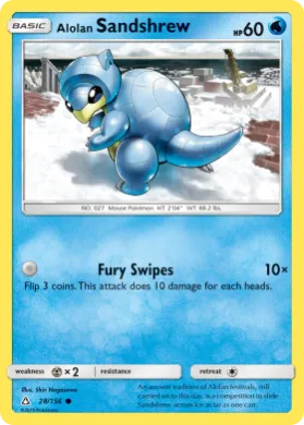 Alolan Sandshrew (UPR 28) Ultra Prism