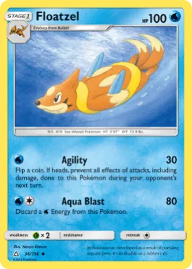 Floatzel (UPR 36) Ultra Prism
