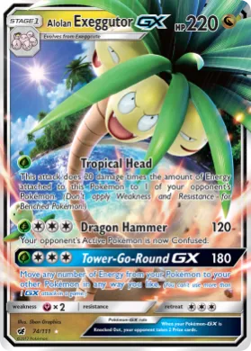 Alolan Exeggutor-GX (CIN 74) Crimson Invasion