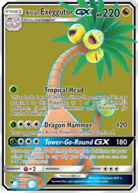 Alolan Exeggutor-GX (CIN 107) Crimson Invasion