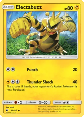 Electabuzz (BUS 42) Burning Shadows