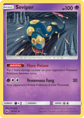 Seviper (BUS 50) Burning Shadows