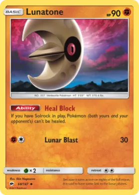 Lunatone (BUS 68) Burning Shadows