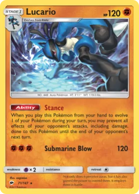 Lucario (BUS 71) Burning Shadows