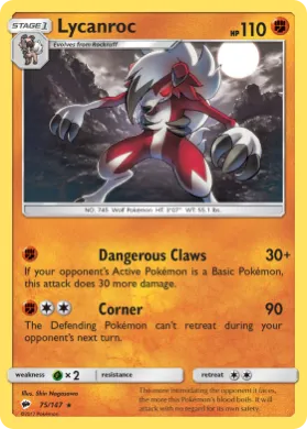 Lycanroc (BUS 75) Burning Shadows
