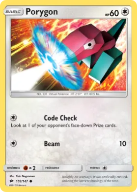 Porygon (BUS 103) Burning Shadows