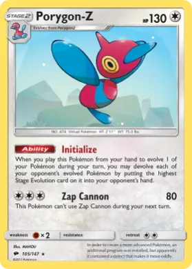 Porygon-Z (BUS 105) Burning Shadows