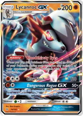 Lycanroc-GX (GRI 74) Guardians Rising